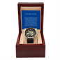 To My Son Openwork Watch