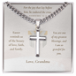 Enduring Love, Endless Blessings - Easter- Cuban Link Chain with Engraved Artisan Cross