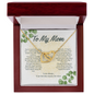 Your Favorite Reason for Wine - Mom -Interlocking Hearts Necklace