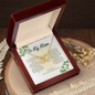Your Favorite Reason for Wine - Mom -Interlocking Hearts Necklace