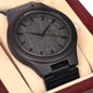 Graduation Gift: Personalized Wooden Watch with Message Card