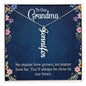 "Always Close to Our Hearts: Personalized Vertical Name Necklace for Grandma"
