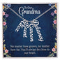 "Always Close to Our Hearts: Personalized Vertical Name Necklace for Grandma"