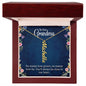 "Always Close to Our Hearts: Personalized Vertical Name Necklace for Grandma"