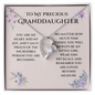 To my Precious Granddaughter Forever Love Necklace
