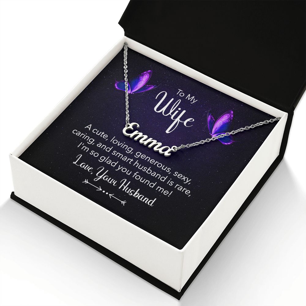 Wife Personalized Name Necklace