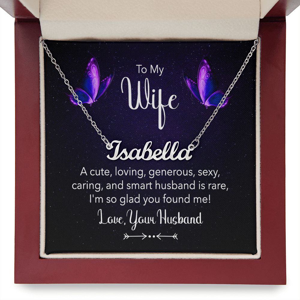 Wife Personalized Name Necklace