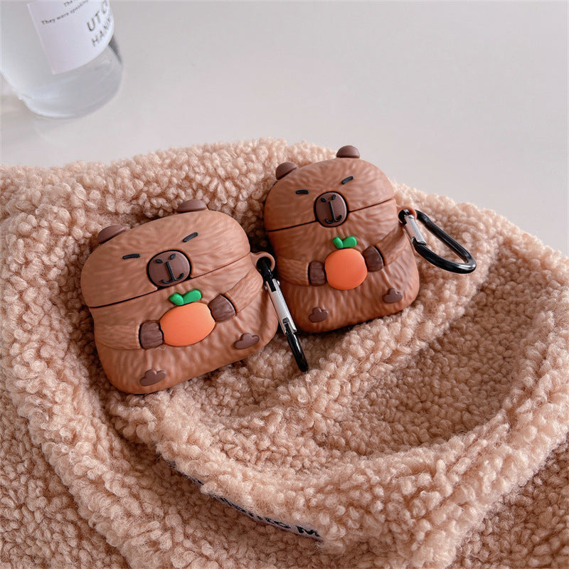 Cartoon Cute Capybara Headset Protective Cover