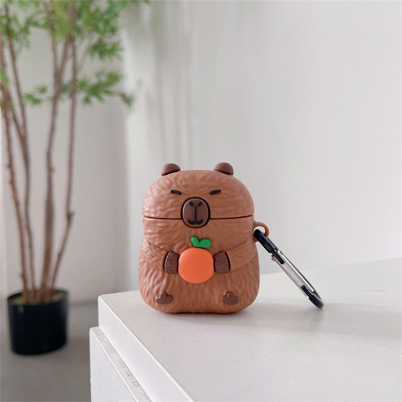 Cartoon Cute Capybara Headset Protective Cover