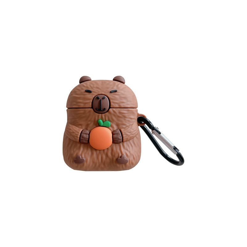 Cartoon Cute Capybara Headset Protective Cover