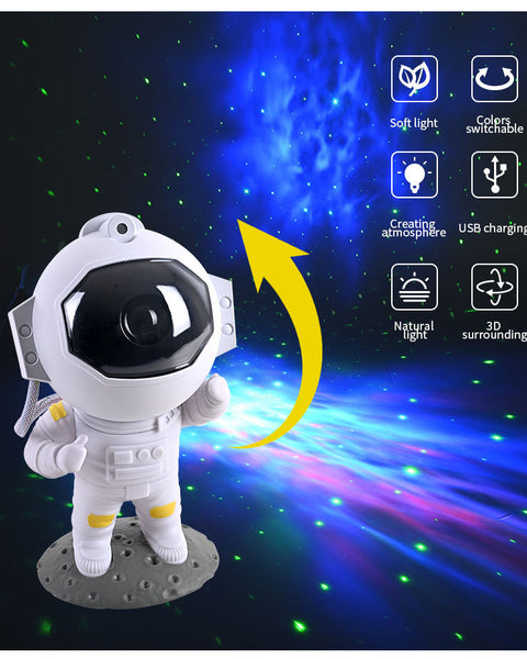 Astronaut Starry Sky Projection Lamp Creative Small Night Lamp