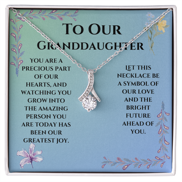 To Our Granddaughter Alluring Beauty Necklace