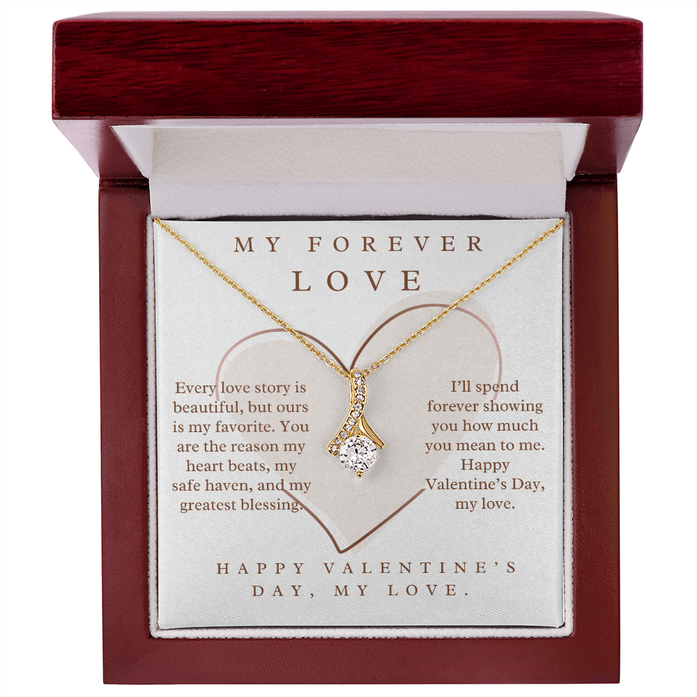 Happy Valentine's Day, my love -Alluring Beauty Necklace For Partner, Wife and Girlfriend