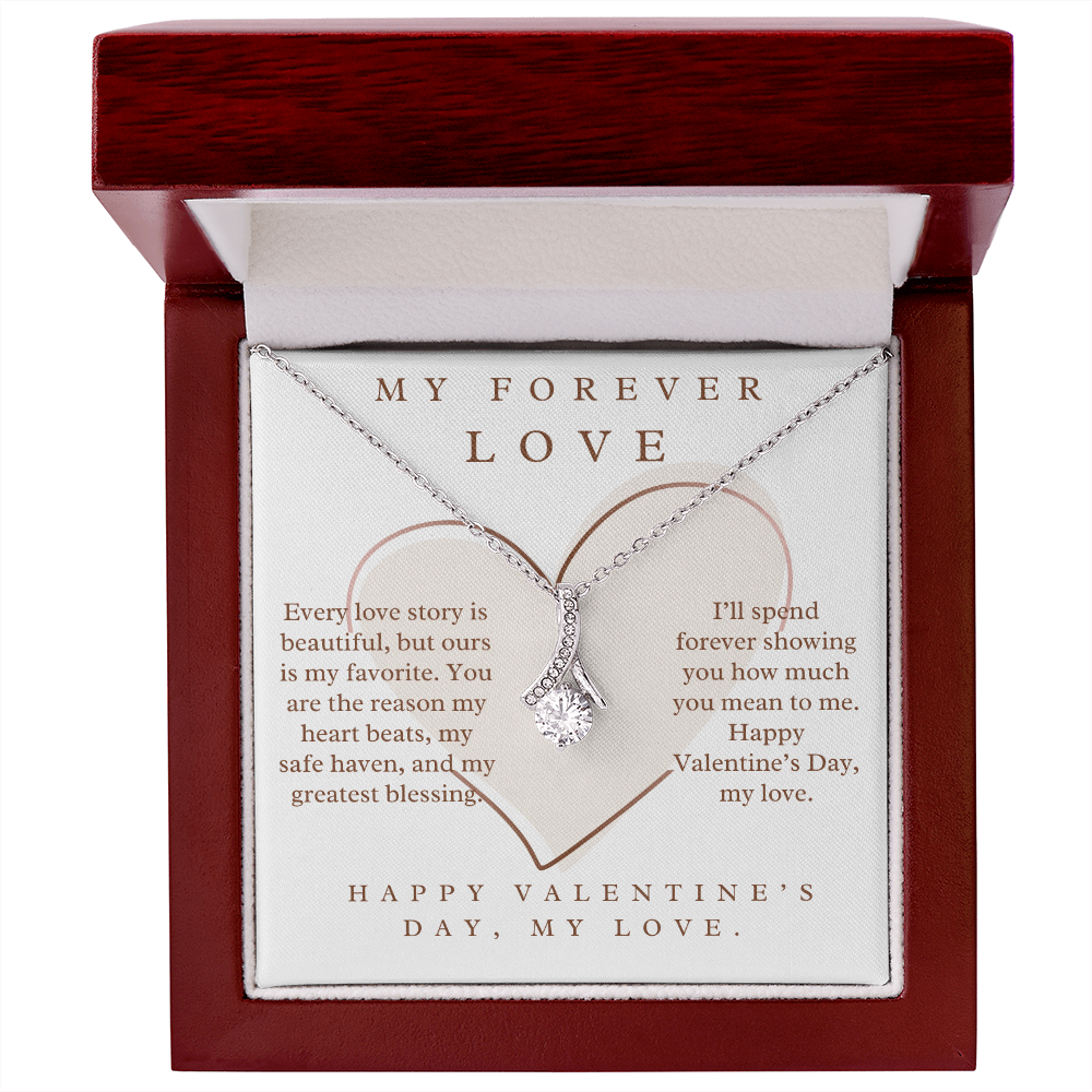 Happy Valentine's Day, my love -Alluring Beauty Necklace For Partner, Wife and Girlfriend