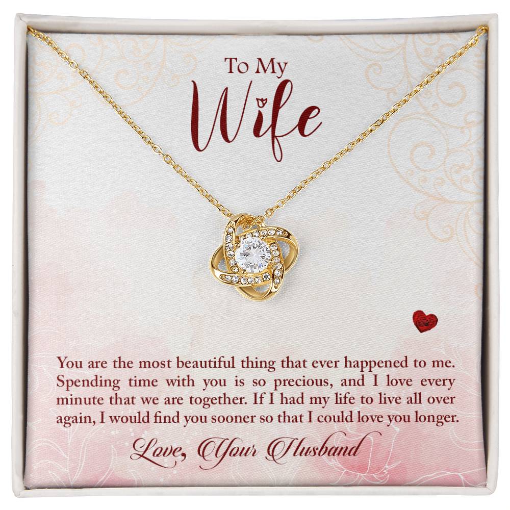 Love Knot Necklace To My Wife
