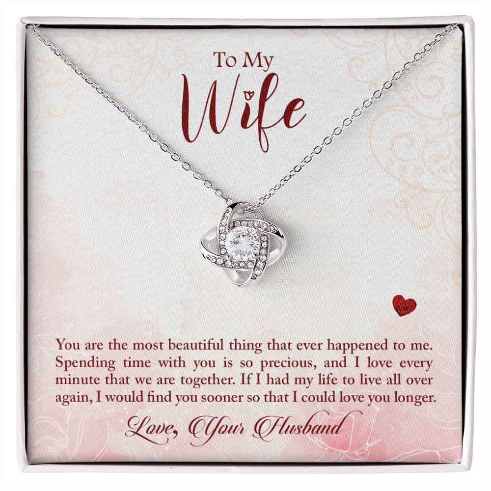 Love Knot Necklace To My Wife