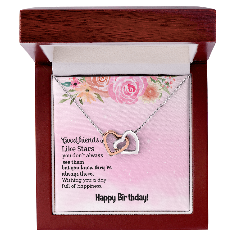 Good Friends Birthday - Interlocking Hearts Necklace