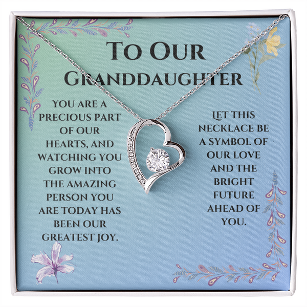 To Our Granddaughter Forever Love Necklace