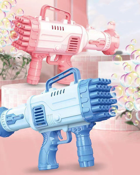 32 Holes Bazooka Bubble Machine Electric Children's Toy Gatling Bubble Gun Automatic Porous