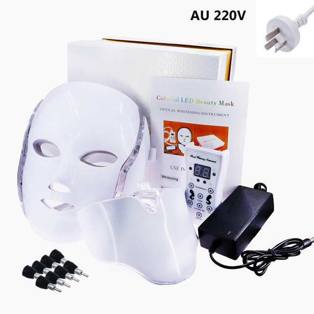 PortyoH2O+ LED Facial Light Therapy Mask - 7 LED Light Therapy for Acne, Skin Care for Face and Neck™