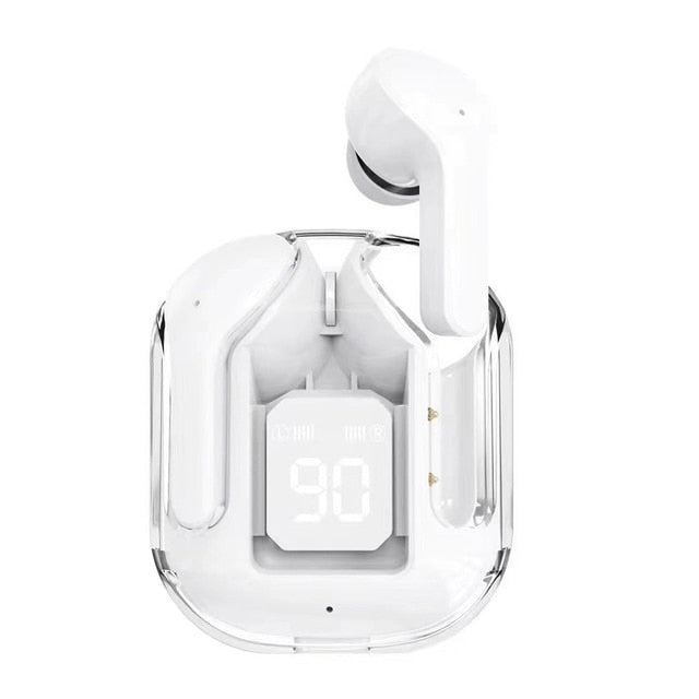 Wireless Transparent Earphones Digital Display