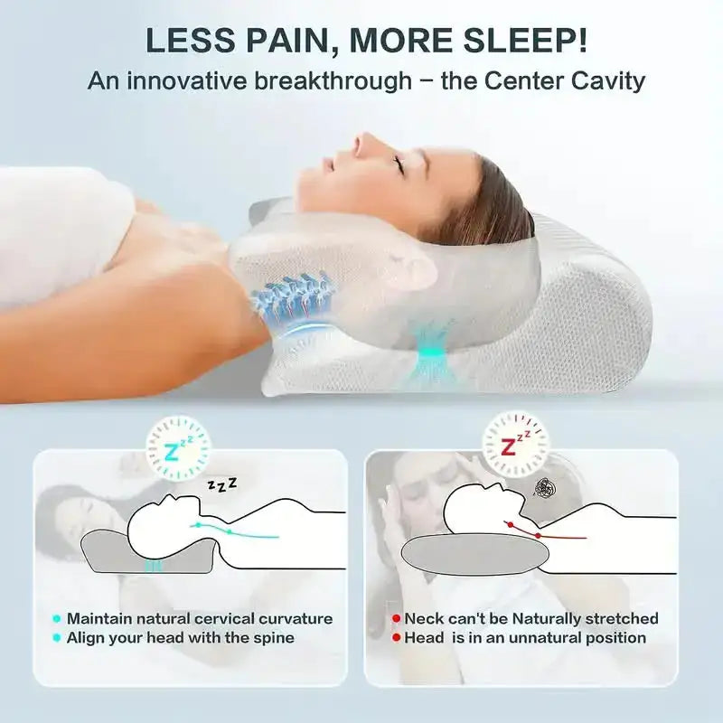 Portyo Ergonomic Memory Foam Pillow