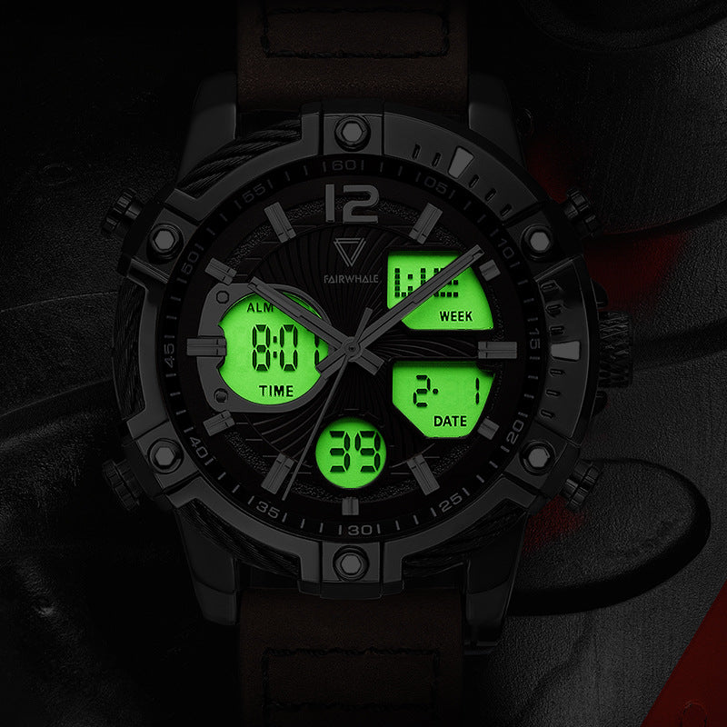 Luminous waterproof non-mechanical watches