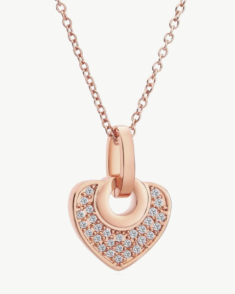 Crystal Heart Pendant Necklace