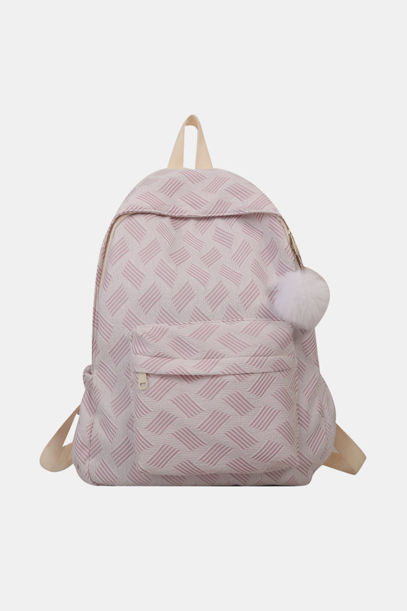 Printed Polyester Large Backpack