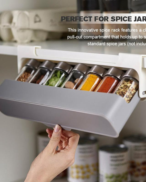 Kitchen Self-Adhesive Wall-Mounted Spice Organizer