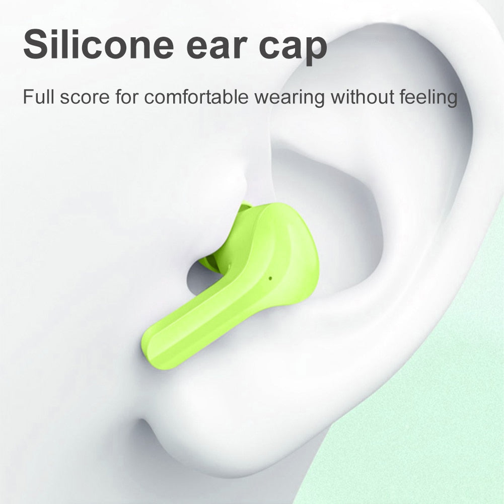 Wireless Transparent Earphones Digital Display