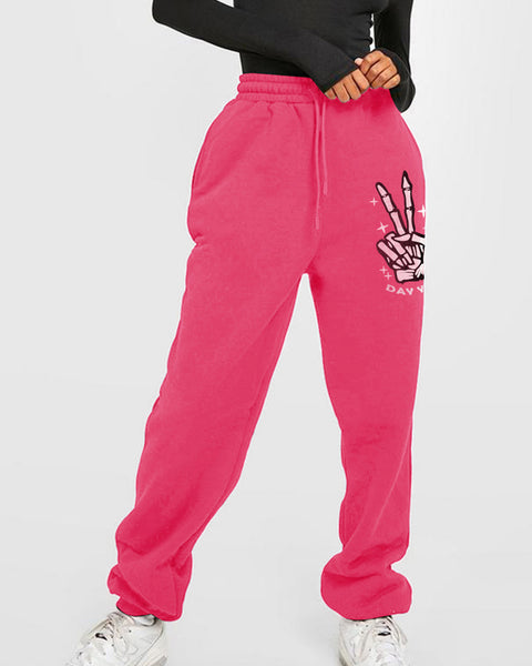 Simply Love Simply Love Full Size Drawstring DAY YOU DESERVE Graphic Long Sweatpants