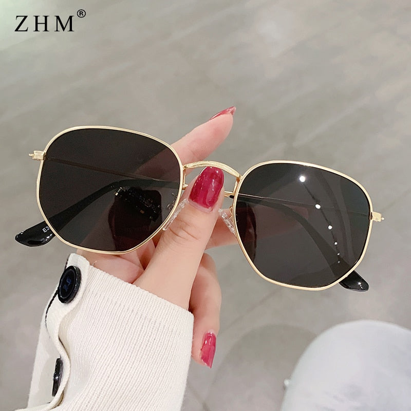 Metal Frame Pilot Mirror Sunglasses