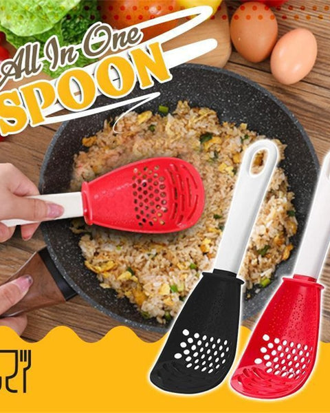 Multifunctional Heat-Resistant Cooking Spoon