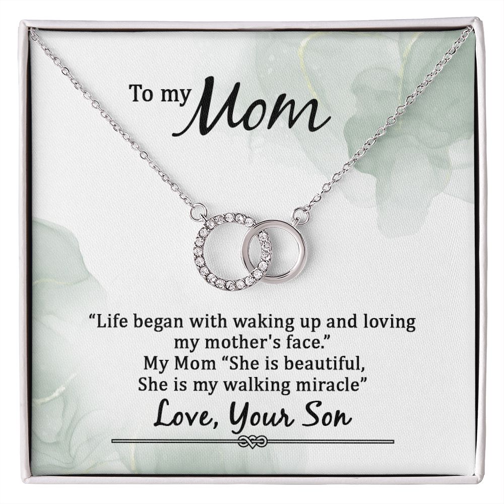 To My Mom Perfect Pair Necklace