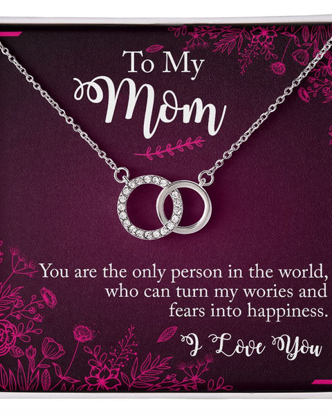 To My Mom Perfect Pair Necklace