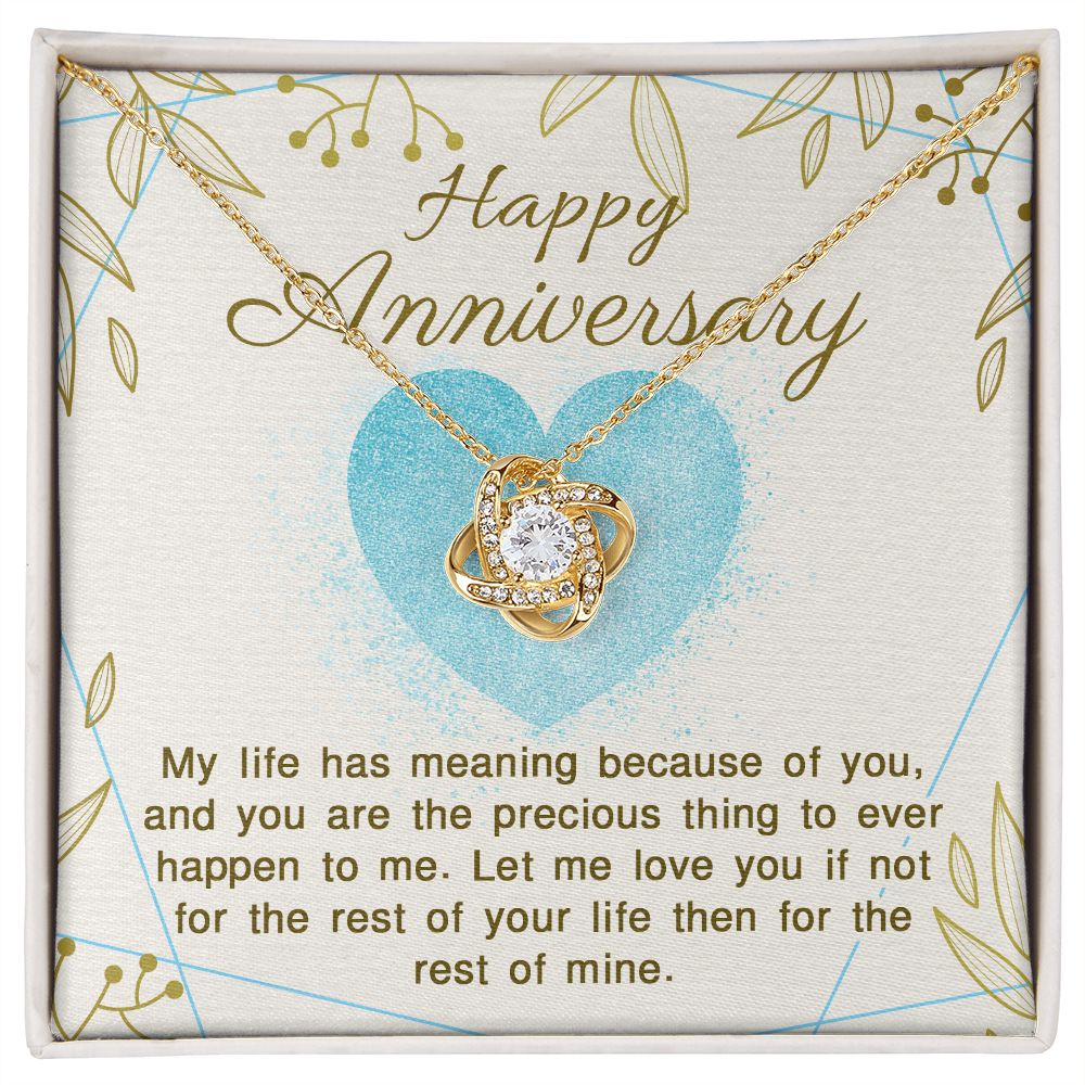 Happy Anniversary Love Knot Necklace