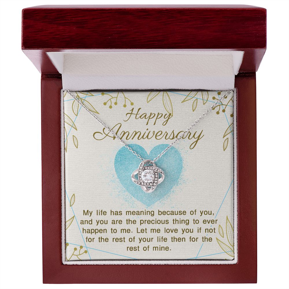 Happy Anniversary Love Knot Necklace