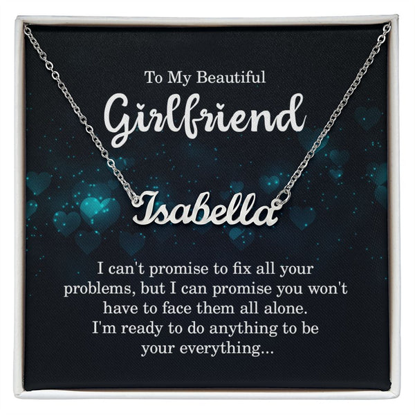 Girlfriend Personalized Name Necklace