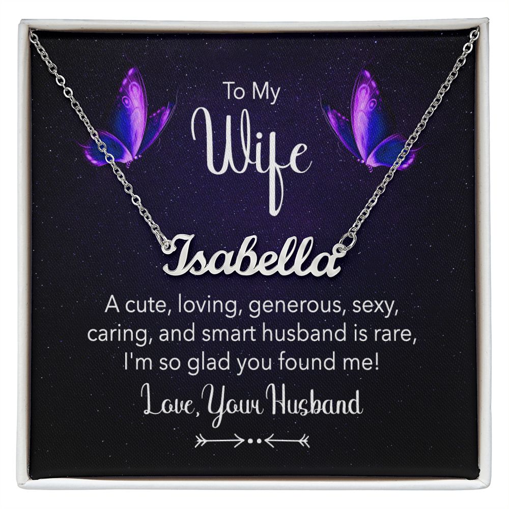 Wife Personalized Name Necklace