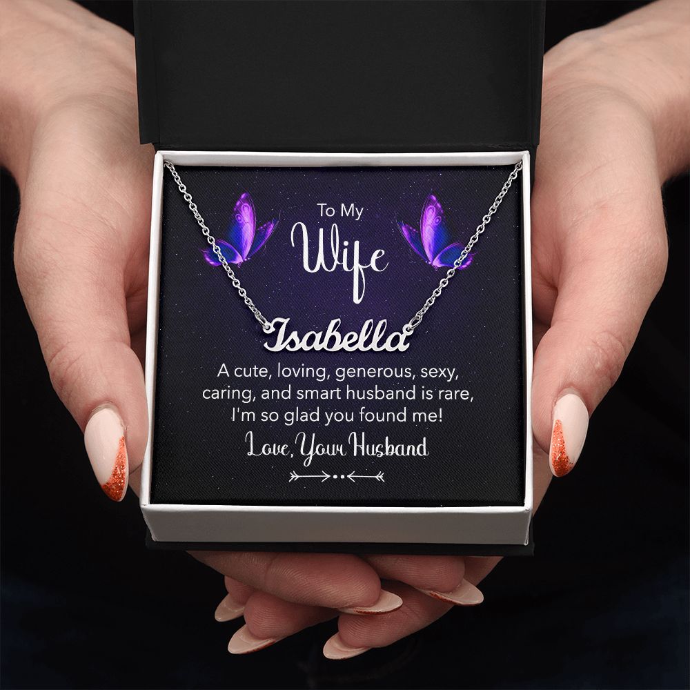 Wife Personalized Name Necklace