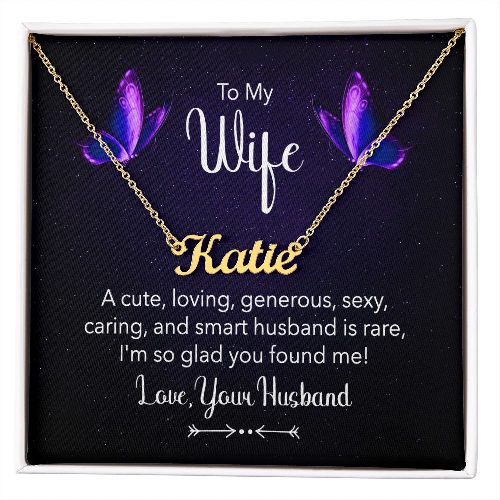 Wife Personalized Name Necklace