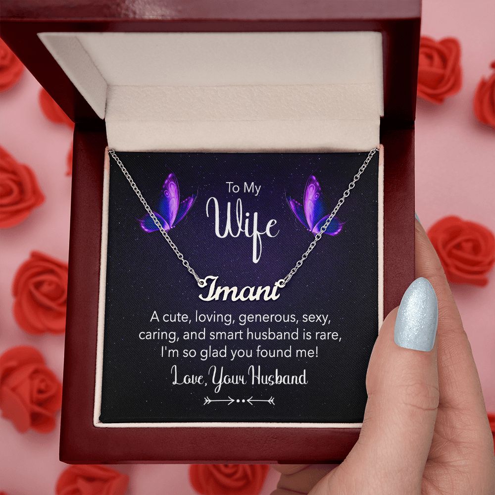 Wife Personalized Name Necklace