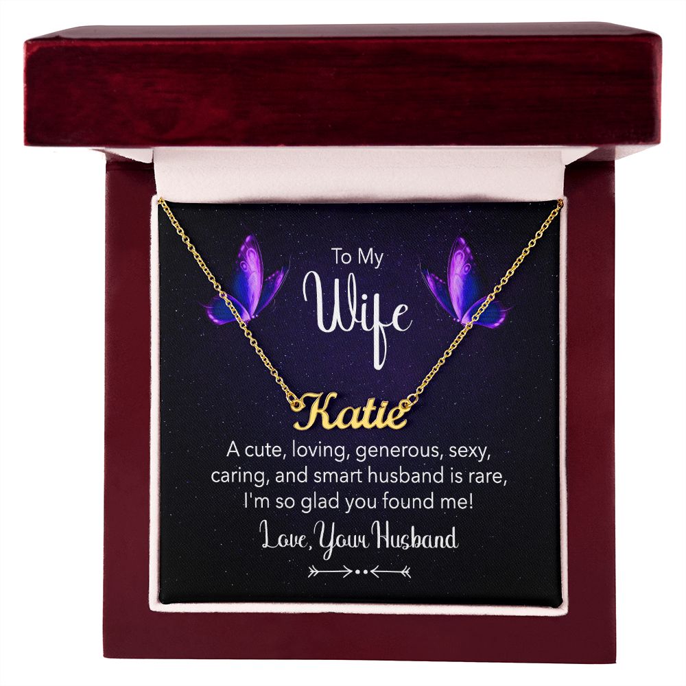 Wife Personalized Name Necklace