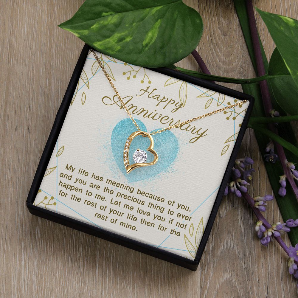 Happy Anniversary Forever Love Necklace