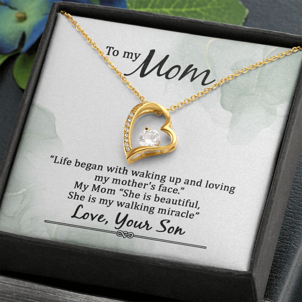 To My Mom Forever Love Necklace