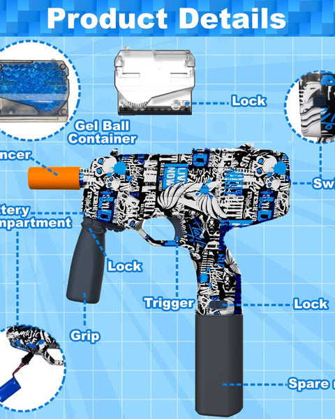 Ball Blaster Gel Shooter Gun Toy