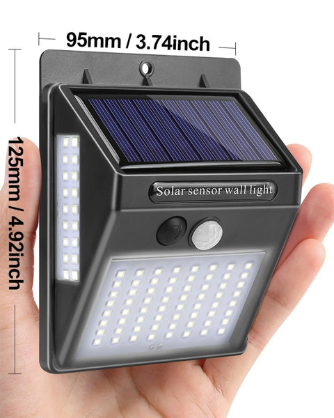 Garden Solar Lamp PIR Motion Sensor LED Solar Light Solar Powered By Sunlight Waterproof for Outdoor Wall Street Decoration