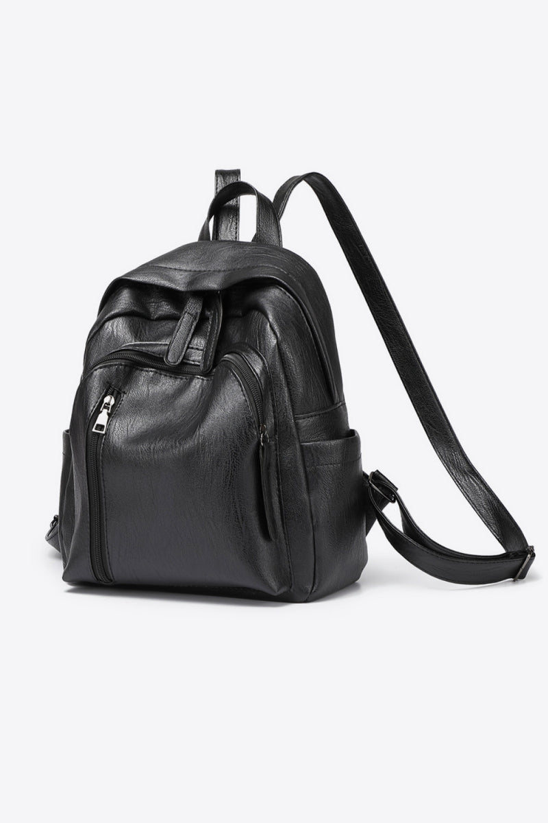 Baeful PU Leather Backpack